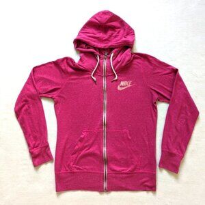 Nike pink organic cotton hoodie women's Medium